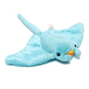 Vintage SUNRAY 2002 TY Beanie Baby Sting Ray Fish Blue Aqua